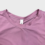 Lululemon High-Neck Running and Training T-Shirt Womens Size 4 Pink Athletic Tee