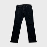 Levi's 511 Jeans Mens 36x32 Black Slim Fit Mid Rise Dark Wash Stretch Denim Pants