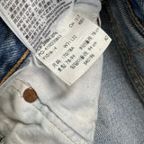 Levi's 501 T Jeans Mens 31x32 Blue Taper Fit Distressed Light Wash Denim Pants