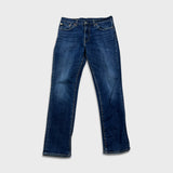 Levi's 511 Jeans Mens 33x32 Blue Slim Fit Mid Rise Dark Wash Stretch Denim Pants