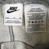 Nike Sportswear Sweatpants Mens Medium Gray Graphic Swoosh Spell Out Jogger