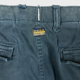 G-Star Raw Bronson Slim Chino Pants Mens 36x29 Blue Casual Cargo Utility Trousers