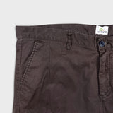 Lacoste Pants Mens 40x32 Brown Tailored Fit Twill Casual Chino Slim Trousers