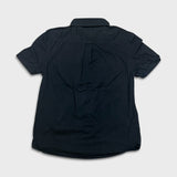 True Religion Shirt Mens Large Black Button Up Casual Preppy Cotton Short Sleeve