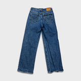 Levi's Ribcage Straight Ankle Jeans Womens 28x27 Blue High Rise Medium Wash Denim Pants