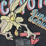 Vintage 1993 Looney Tunes Wile E Coyote T Shirt Mens Medium Black Novel Teez Single Stitch