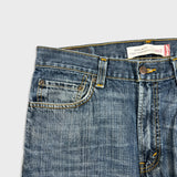Levi's 505 Jeans Mens 34x30 Blue Regular Fit Straight Leg Dark Wash Denim Pants