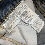 Levi's 514 Jeans Mens 34x30 Blue Slim Straight Fit Medium Wash Distressed Denim Pants