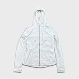Lululemon Define Hooded Jacket Womens Size 8 White Sports Full Zip