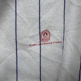 Vintage 1990 Labatt's Blue Beer Sweatshirt Mens Large White Slo-Pitch Baseball Crewneck