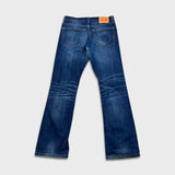 Levi's 527 Bootcut Jeans Mens 31x32 Blue Slim Fit Mid Rise Dark Wash Stretch Denim Pants