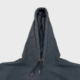 Carhartt Hoodie Mens Large Black Loose Fit Faded Workwear Hooded Sweatshirt