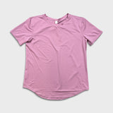 Lululemon High-Neck Running and Training T-Shirt Womens Size 4 Pink Athletic Tee