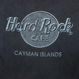 Vintage 90s Hard Rock Cafe T Shirt Mens Small Black Cayman Islands Faded Tee