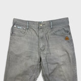 Vintage Akademiks Jeans Mens 34x29 Gray Straight Leg Faded Hip Hop Y2K Pants