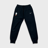 Nike Sportswear Sweatpants Mens Small Black Swoosh Taper Leg Fleece Jogger