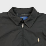Polo Ralph Lauren Bi Swing Harrington Jacket Mens Medium Black Full Zip Windbreaker
