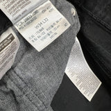 Levi's 512 Jeans Men 34x32 Black Slim Taper Leg Dark Wash Distress Stretch Denim Pants