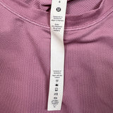 Lululemon High-Neck Running and Training T-Shirt Womens Size 4 Pink Athletic Tee