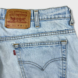 Vintage 90s Levi's 535 Jeans Mens 38x32 Blue Euro Fit Light Wash Wide Leg Baggy Pants