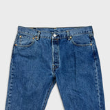 Levi's 501 Jeans Mens 36x32 Blue Original Fit Straight Medium Wash Denim Pants