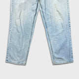 Vintage 90s Levi's 535 Jeans Mens 38x32 Blue Euro Fit Light Wash Wide Leg Baggy Pants