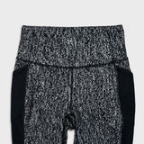 Lululemon Fit Physique Tight Luon Suited Jacquard Womens Size 4 Black Yoga