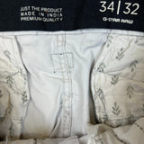 G-Star Raw Pants Mens 34x30 White Straight Fit Casual Utility Cargo Trousers