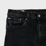 Levi's 502 Jeans Mens 33x30 Black Regular Taper Fit Dark Wash Denim Pants