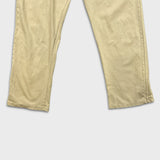Adidas Originals Sweatpants Mens 2XL Beige Spell Out Fleece Comfort Jogger