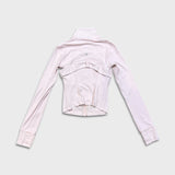 Lululemon Define Cropped Jacket Nulu Womens Size 2 Pink Full Zip Track Suit Top
