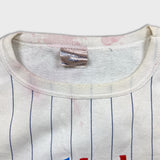 Vintage 1990 Labatt's Blue Beer Sweatshirt Mens Large White Slo-Pitch Baseball Crewneck