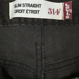 Levi's 514 Pants Mens 32x29 Brown Slim Straight Fit Corduroy Y2K Casual Trouser