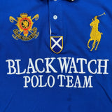 Vintage 1996 Polo Ralph Lauren Shirt Mens Large Blue Blackwatch Polo Team