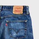 Levi's 501 Jeans Mens 33x28 Blue Original Fit Straight Leg Medium Wash Denim Pants