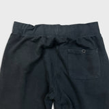 Stussy Worldwide Sweatpants Mens Large Black Faded Taper Leg Fleece Jogger