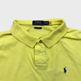 Polo Ralph Lauren Shirt Mens 2XL Yellow Pony Cotton Casual Preppy Short Sleeve