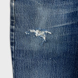 Levi's 511 Jeans Mens 32x32 Blue Slim Fit Distressed Medium Wash Faded Denim Pants