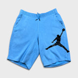 Nike Jordan Shorts Mens Large Blue Jumpman Fleece Sportswear Gym