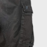 G-Star Raw Pants Mens 34x32 Gray Rovic Zip 3D Straight Taper Cuff Cargo Trouser