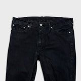 Levi's 511 Jeans Mens 36x32 Black Slim Fit Mid Rise Dark Wash Stretch Denim Pants