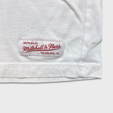Mitchell & Ness Toronto Raptors T Shirt Mens Small White Classic Logo NBA Basketball Tee