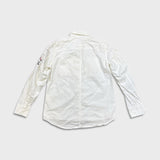 2010 Diesel KRAFT WIRED 10% Shirt Mens Small White Military Workwear Utility