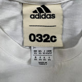 Adidas x 032c T Shirt Mens XS White Abstract Trefoil Patch Short Sleeve Tee