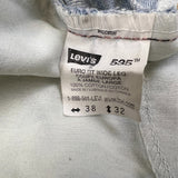 Vintage 90s Levi's 535 Jeans Mens 38x32 Blue Euro Fit Light Wash Wide Leg Baggy Pants