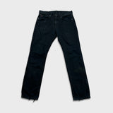 Polo Ralph Lauren Hudson Slim Jeans Mens 31x30 Black Dark Wash Denim Pants