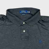 Polo Ralph Lauren Shirt Mens 2XL Gray Pony Cotton Casual Preppy Short Sleeve