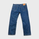 Levi's 505 Jeans Mens 38x30 Blue Regular Fit Straight Leg Medium Wash Denim Pants