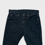 Polo Ralph Lauren Hudson Slim Jeans Mens 31x30 Black Dark Wash Denim Pants