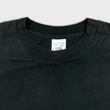 Vintage 90s Fruit of The Loom Blank T Shirt Mens XL Black Single Stitched Tee